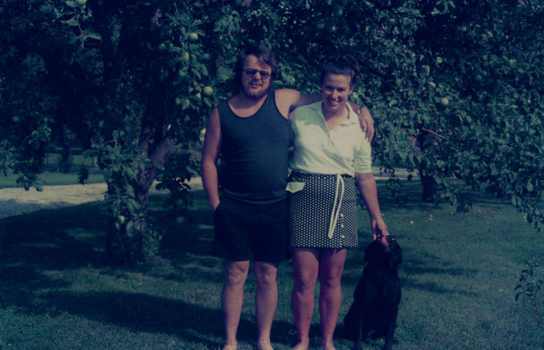 Portraits - Group, skirt, history of Iowa, Iowa History, Harken, Nichole, orchard, Iowa, dog