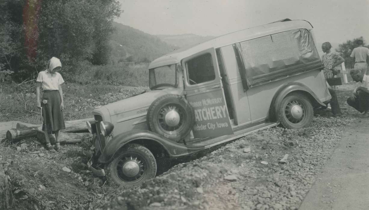 Motorized Vehicles, hatchery, Iowa History, McMurray, Doug, Iowa, history of Iowa, Wrecks, car, Ithaca, NY