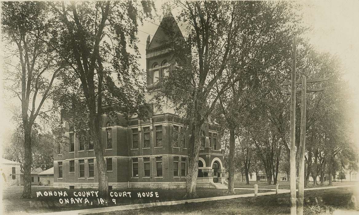 history of Iowa, Iowa History, courthouse, Prisons and Criminal Justice, Dean, Shirley, Onawa, IA, Iowa, Cities and Towns