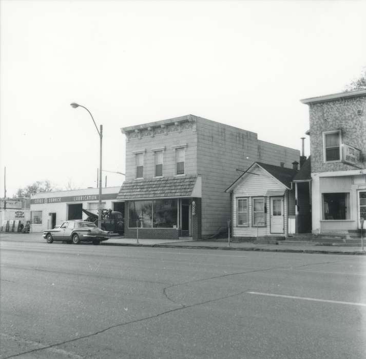 Main Streets & Town Squares, main street, history of Iowa, Iowa History, storefront, car, Iowa, Cities and Towns, street, Waverly Public Library