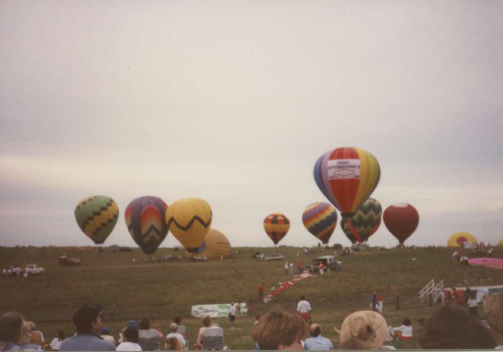 Schrodt, Evelyn, history of Iowa, hot air balloon, Iowa History, Iowa, Fairs and Festivals, Indianola, IA