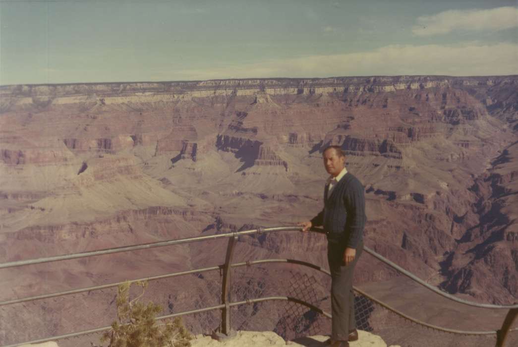 travel, Portraits - Individual, Iowa History, Iowa, Travel, history of Iowa, grand canyon, Roquet, Ione, fence, AZ