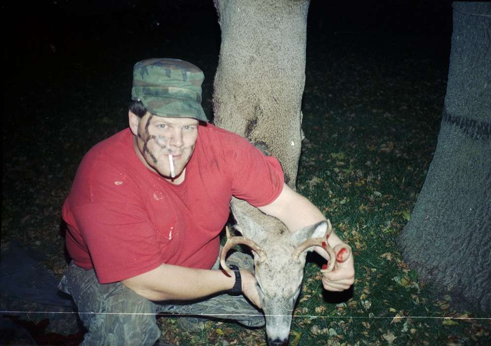 history of Iowa, Iowa History, Parkersburg, IA, sheep, DeGroot, Kathleen, man, Iowa, Outdoor Recreation, hunt, hunting, Portraits - Individual