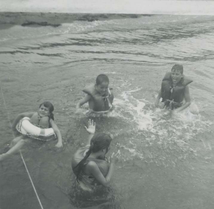 swim, Iowa, Fink-Bowman, Janna, Harpers Ferry, IA, swimmer, swimming, Lakes, Rivers, and Streams, history of Iowa, life jacket, Iowa History