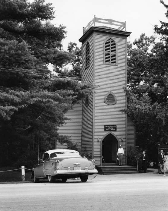 Pettit, Gene, car, Iowa History, Iowa, Motorized Vehicles, Nashua, IA, church, Religious Structures, little brown church, history of Iowa