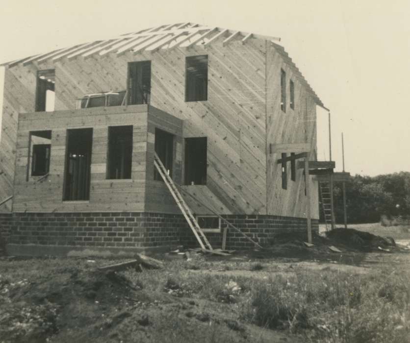 history of Iowa, Iowa History, Mortenson, Jill, Iowa, Homes, Ackley, IA, ladder, construction