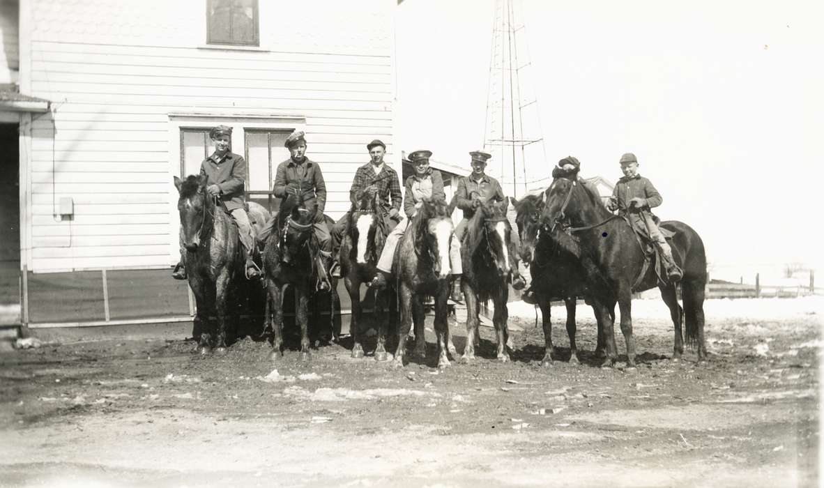 Soyer, Loretta, history of Iowa, Wiley, IA, Animals, Iowa, Children, horse, Iowa History, Portraits - Group