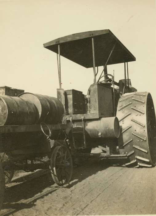 Farming Equipment, history of Iowa, Iowa History, Motorized Vehicles, Tucker, Rose, tractor, Iowa, Dubuque County, IA