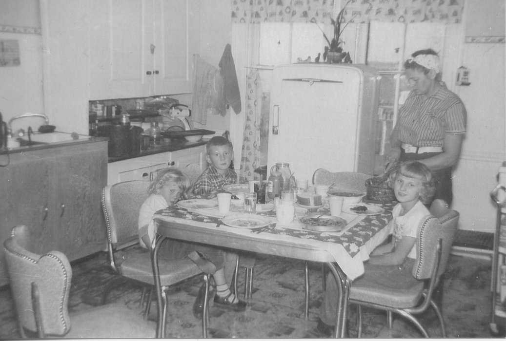 Ainsworth, IA, Edmund, Sharon, Iowa History, Iowa, history of Iowa, kitchen, family, Homes