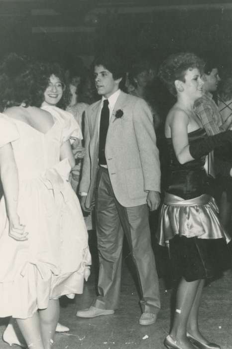 history of Iowa, Iowa History, Entertainment, boutonniere, McSwain, Erna, dance, Iowa, hairstyle, dress, Schools and Education, suit, Des Moines, IA