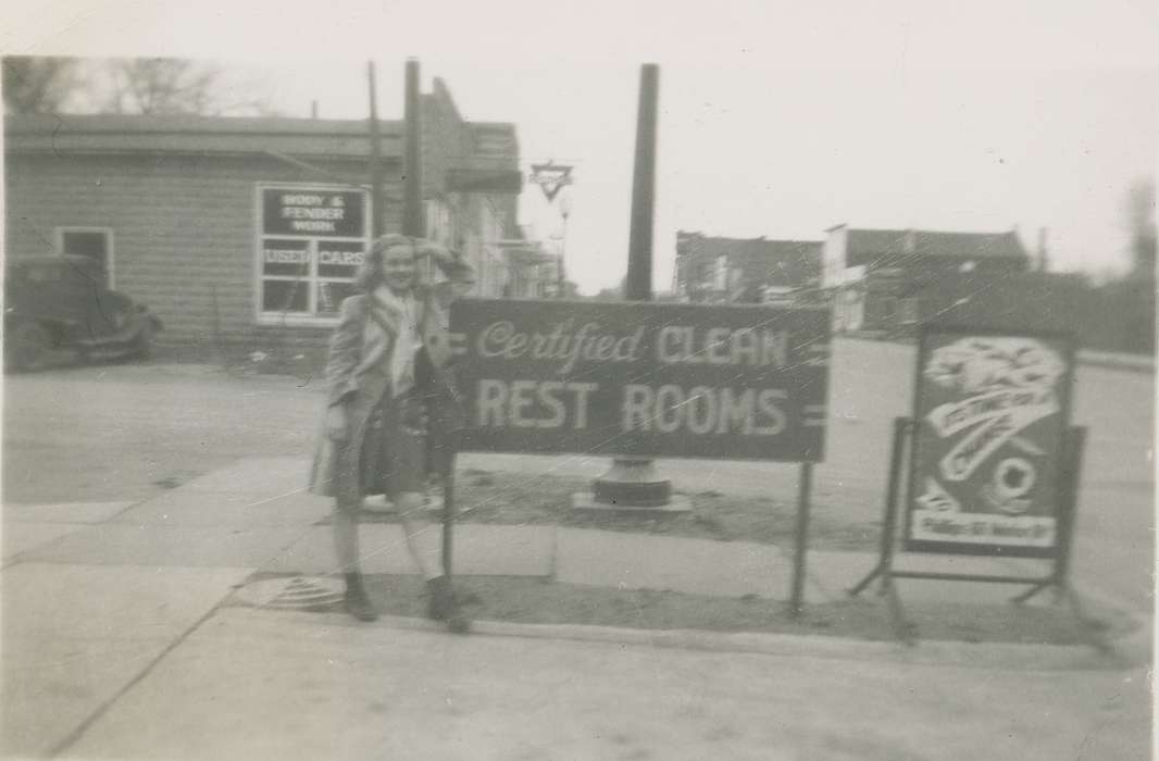 history of Iowa, Iowa History, Laurens, IA, Joram, Elana, rest rooms, gas station, Iowa, silly, Portraits - Individual