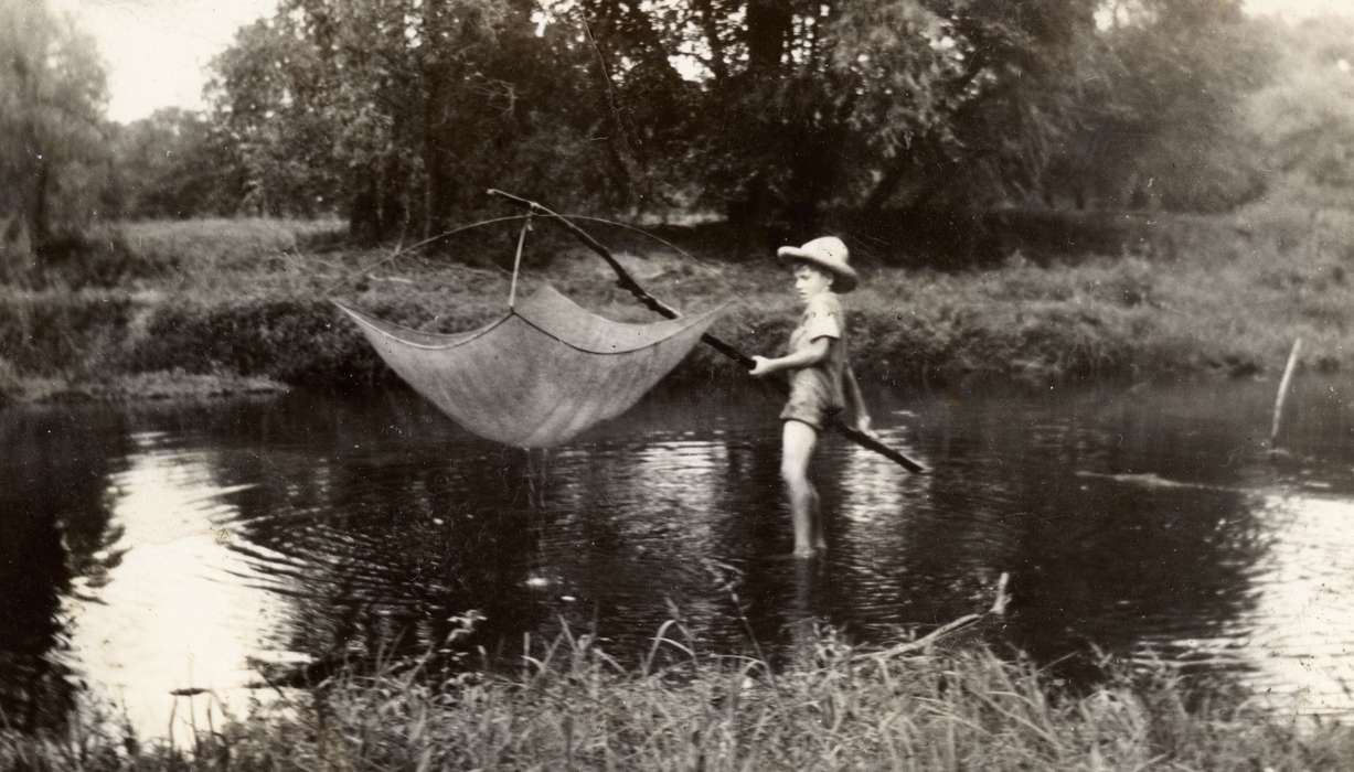 Cedar Falls, IA, history of Iowa, Iowa History, Schlichtmann, Linda, Lakes, Rivers, and Streams, fishing, Iowa, boy