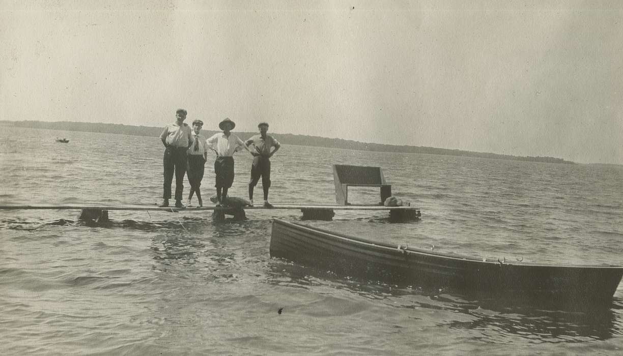 Outdoor Recreation, Iowa, dock, McMurray, Doug, boat, history of Iowa, Clear Lake, IA, boy scouts, Iowa History