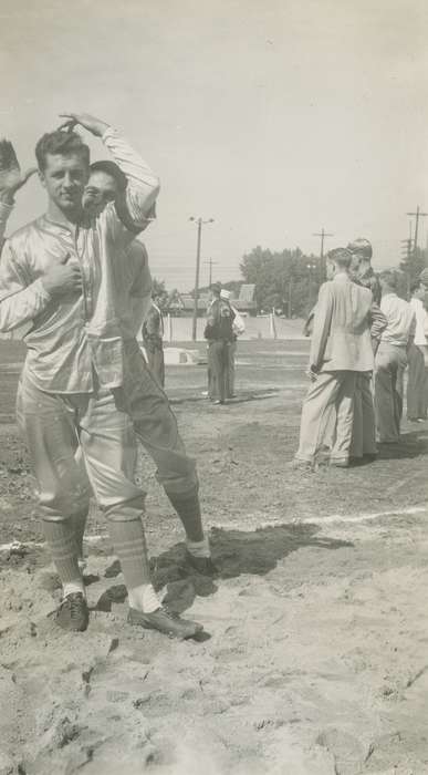 uniform, history of Iowa, Campopiano Von Klimo, Melinda, Forest Park, IL, Iowa, baseball, Portraits - Individual, Sports, Iowa History