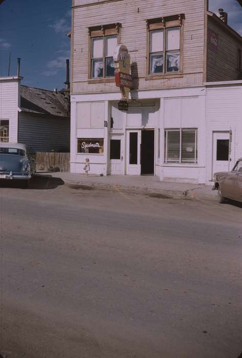 history of Iowa, Sack, Renata, Iowa History, store front, Iowa, Cities and Towns, USA, sign, ice cream