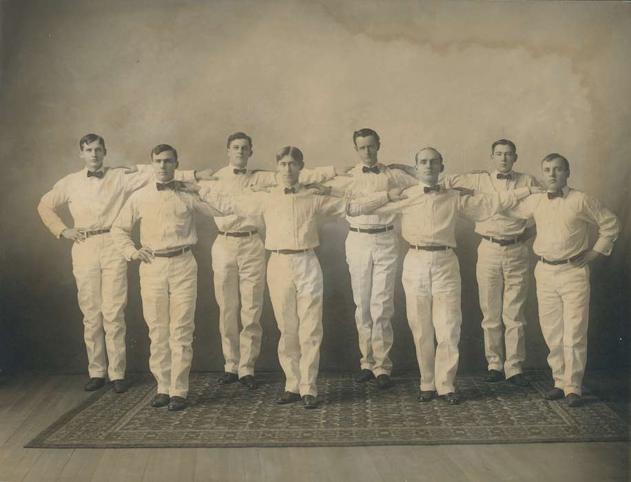 Portraits - Group, bow tie, Cedar Falls, IA, history of Iowa, University of Northern Iowa Museum, Iowa History, uni, iowa state normal school, Iowa, Schools and Education, university of northern iowa