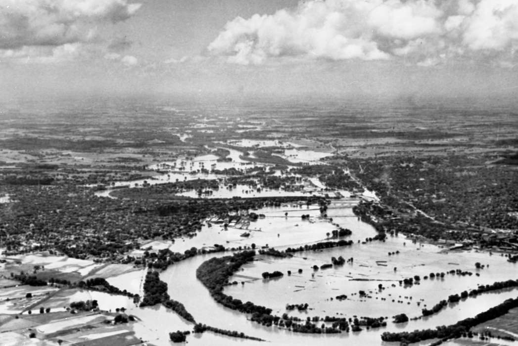 Aerial Shots, Floods, Iowa History, Ottumwa, IA, history of Iowa, Iowa, Lemberger, LeAnn
