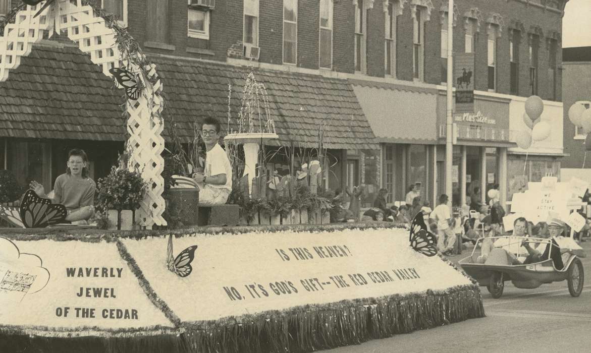 festival, Main Streets & Town Squares, main street, history of Iowa, Iowa History, Waverly Public Library, Entertainment, Families, Waverly, IA, Fairs and Festivals, parade float, Iowa, Cities and Towns, Children, Leisure