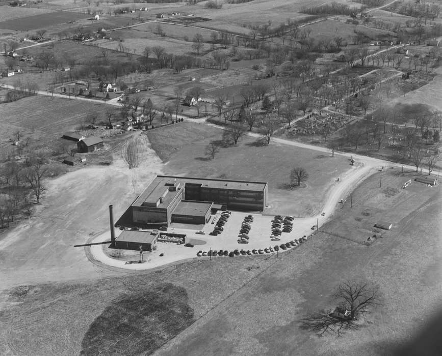 history of Iowa, Iowa History, Ottumwa, IA, Lemberger, LeAnn, road, dirt road, Aerial Shots, Iowa, Cities and Towns, Hospitals