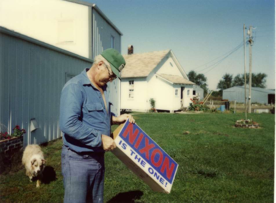 history of Iowa, Iowa History, IA, Civic Engagement, Animals, politics, Fouche, Shirley, nixon, Iowa, Farms, dog, australian shepherd