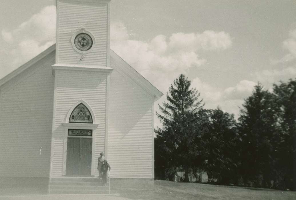 history of Iowa, Religious Structures, Iowa History, Merck, Linda, Iowa, Cities and Towns, Strawberry Point, IA, church