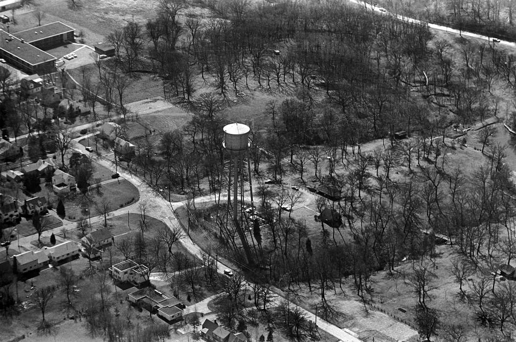 Cities and Towns, Iowa History, Iowa, Lemberger, LeAnn, Ottumwa, IA, Aerial Shots, water tower, history of Iowa