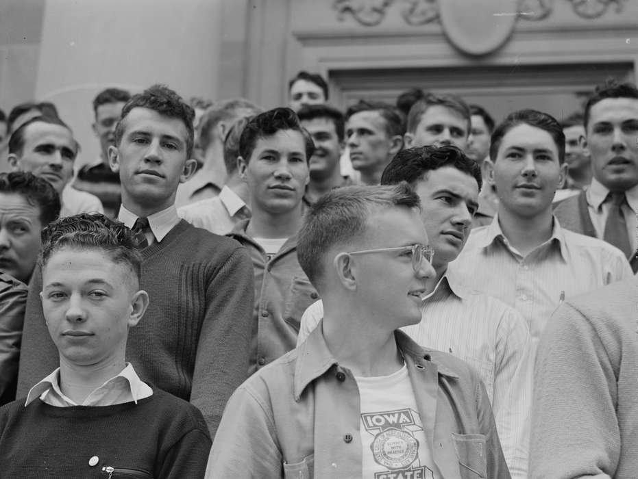 Schools and Education, classmates, young men, Library of Congress, Iowa, class photo, history of Iowa, Iowa History, students, Portraits - Group