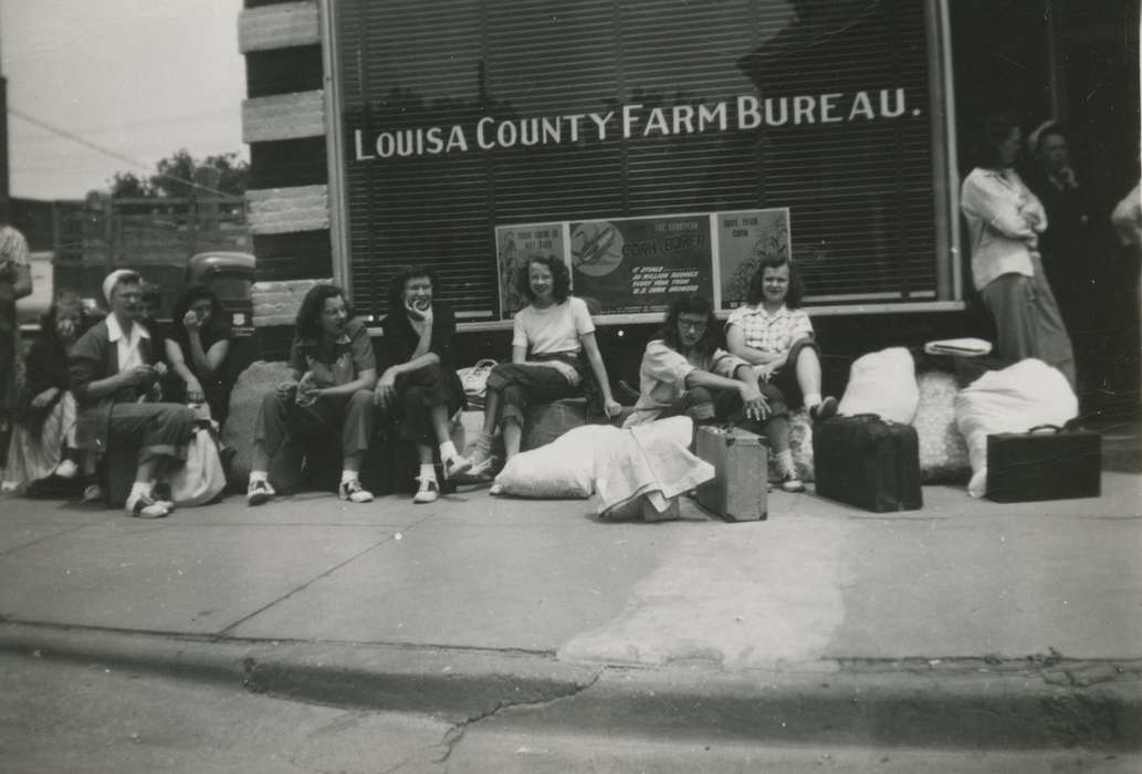 saddle shoes, suitcase, McVey, Michael and Tracy, Iowa History, Travel, history of Iowa, Iowa, Columbus Junction, IA