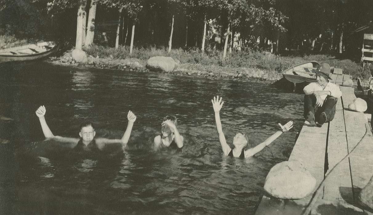 swimming, boats, Lakes, Rivers, and Streams, Clear Lake, IA, dock, Iowa History, Iowa, McMurray, Doug, history of Iowa, Outdoor Recreation, silly, boy scouts