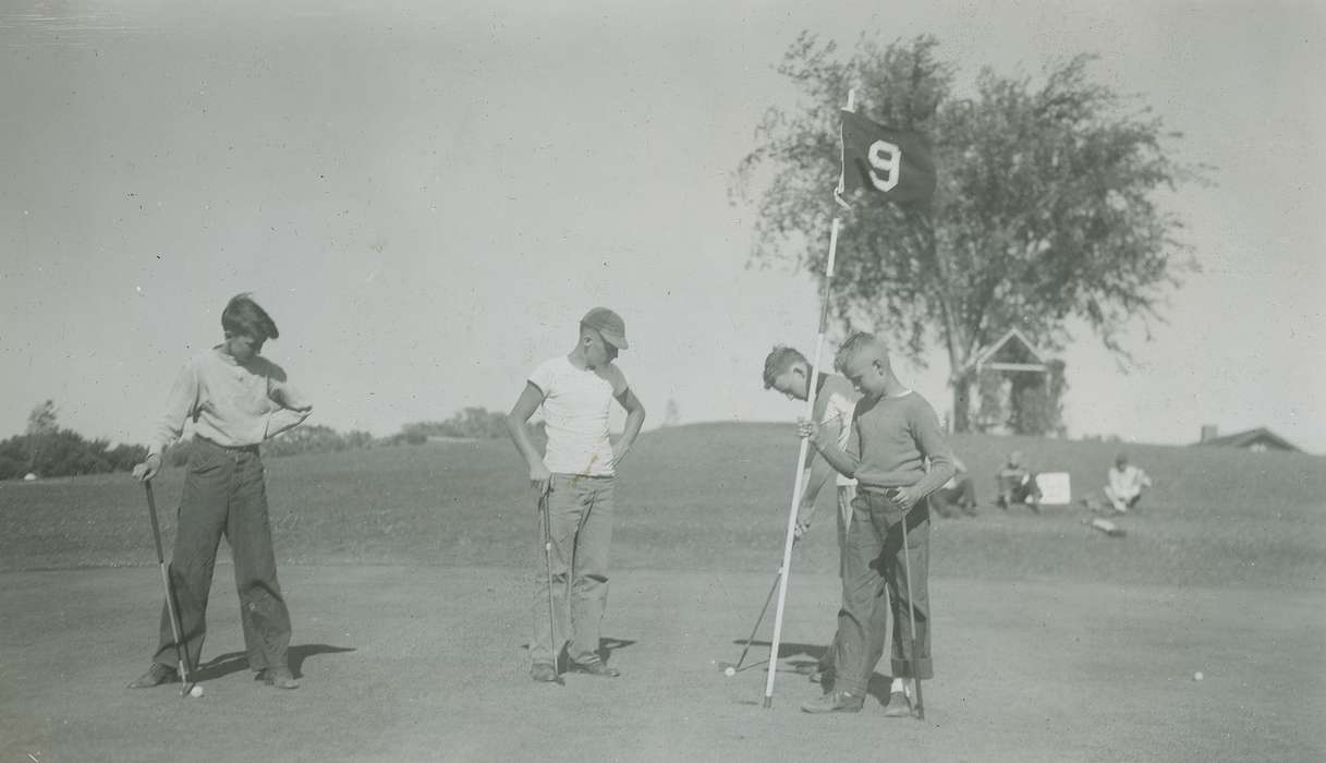 Portraits - Group, Leisure, Iowa History, Iowa, Clear Lake, IA, McMurray, Doug, Sports, golf, scout, history of Iowa