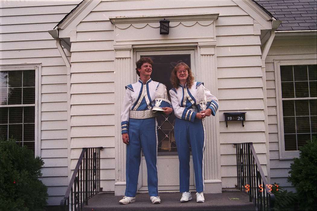 Portraits - Group, IA, Iowa, Rustebakke, Paul, Entertainment, marching band, history of Iowa, Iowa History