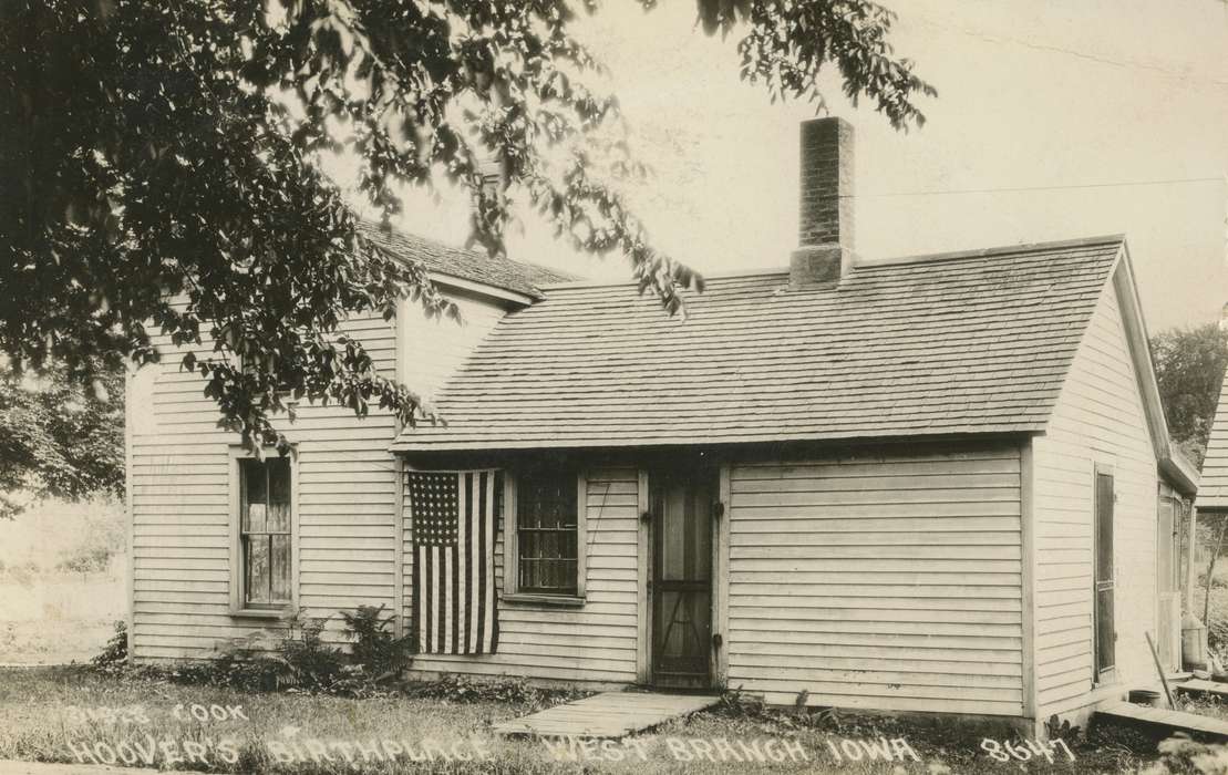 Homes, Dean, Shirley, Iowa, american flag, history of Iowa, West Branch, IA, Iowa History