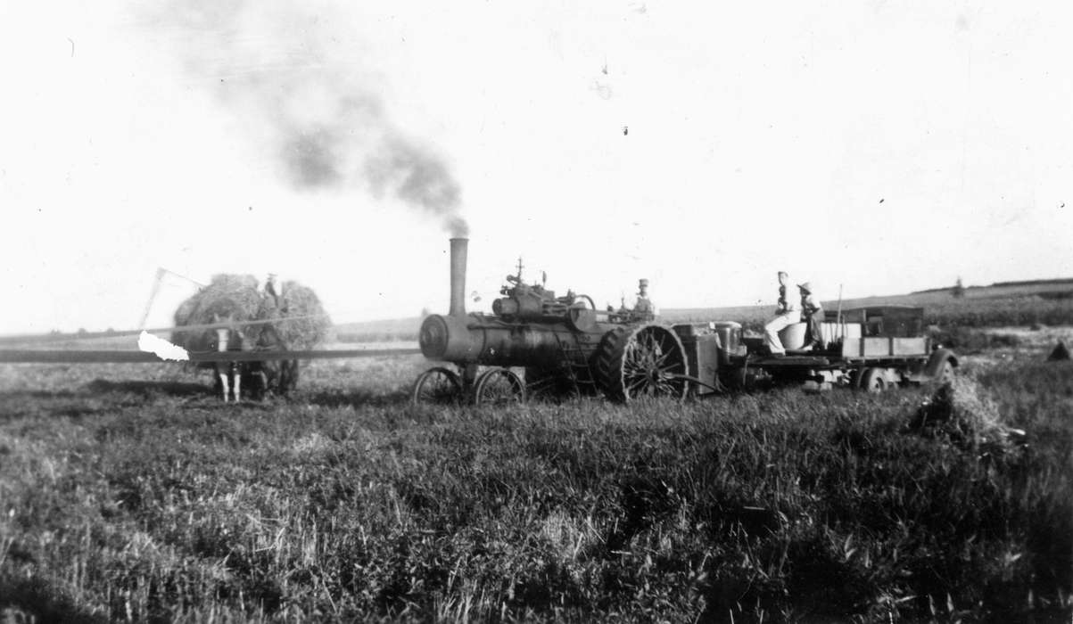 history of Iowa, Farms, Iowa, Shaw, Marilyn, field, Hopkinton, IA, Iowa History, Farming Equipment