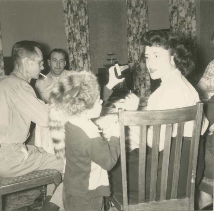 Thorson, Kent, history of Iowa, Iowa History, mother, Clarinda, IA, mom, Iowa, party, hairstyle, Children, Leisure, raccoon