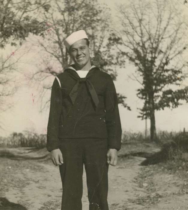 uniform, Iowa, Kann, Rodney, Military and Veterans, navy, Portraits - Individual, Guttenberg, IA, history of Iowa, Iowa History