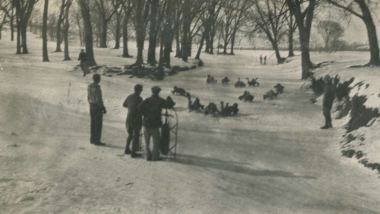 boy scouts, history of Iowa, Iowa History, Winter, Webster City, IA, sleds, McMurray, Doug, sledding, Iowa, Sports, Children