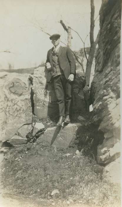 maquoketa caves, history of Iowa, Smith, Elverda, Iowa History, Maquoketa, IA, Iowa, Outdoor Recreation, Portraits - Individual