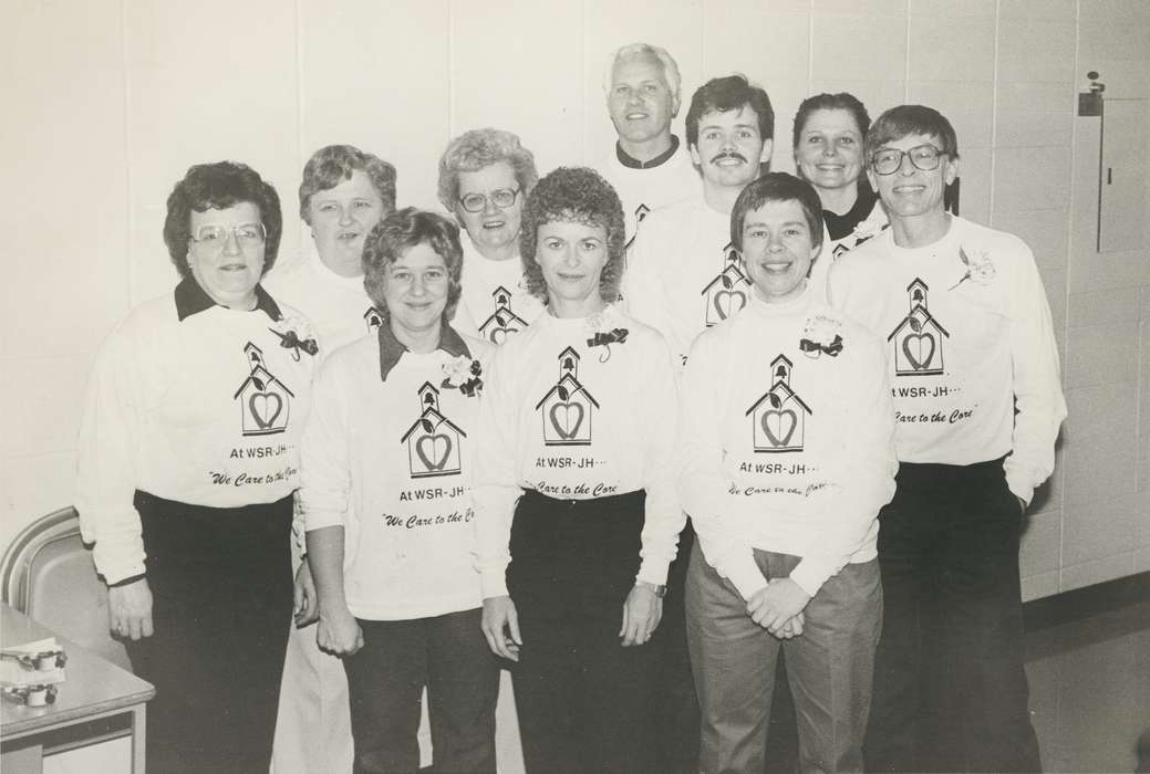 Portraits - Group, junior high, history of Iowa, Iowa History, teacher, Iowa, hairstyle, Bremer County, IA, Schools and Education, Waverly Public Library, Labor and Occupations