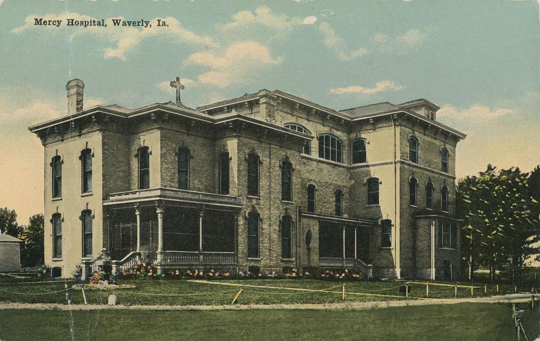 Waverly, IA, Hospitals, history of Iowa, hospital, Iowa, Cities and Towns, Waverly Public Library, Iowa History