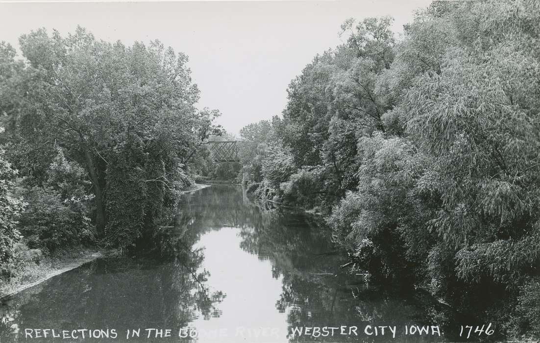 bridge, history of Iowa, Iowa History, Webster City, IA, Lakes, Rivers, and Streams, reflection, river, Iowa, Landscapes, Palczewski, Catherine