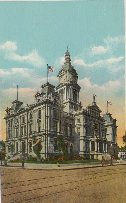 Cities and Towns, Dean, Shirley, Iowa History, Iowa, history of Iowa, Council Bluffs, IA, courthouse, Main Streets & Town Squares