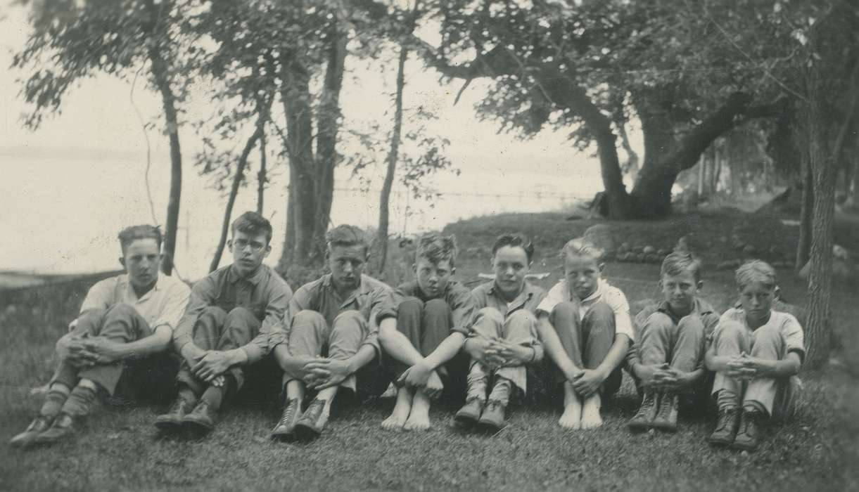 Portraits - Group, Iowa History, Iowa, Clear Lake, IA, McMurray, Doug, history of Iowa, Children, boy scouts