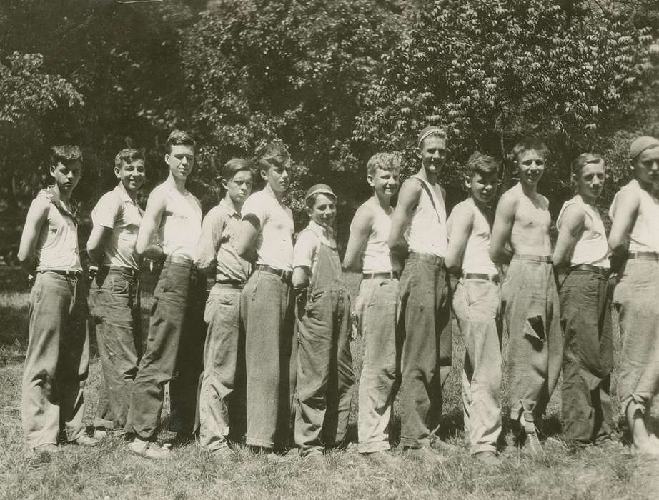 Portraits - Group, history of Iowa, Iowa History, boy scout, Webster City, IA, Iowa, McMurray, Doug, Children