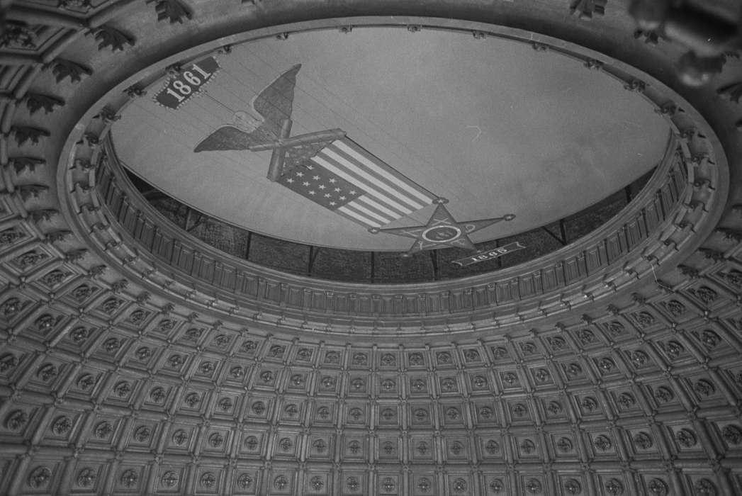 dome, history of Iowa, capitol, Iowa History, Lemberger, LeAnn, Iowa, Cities and Towns, mural, Des Moines, IA