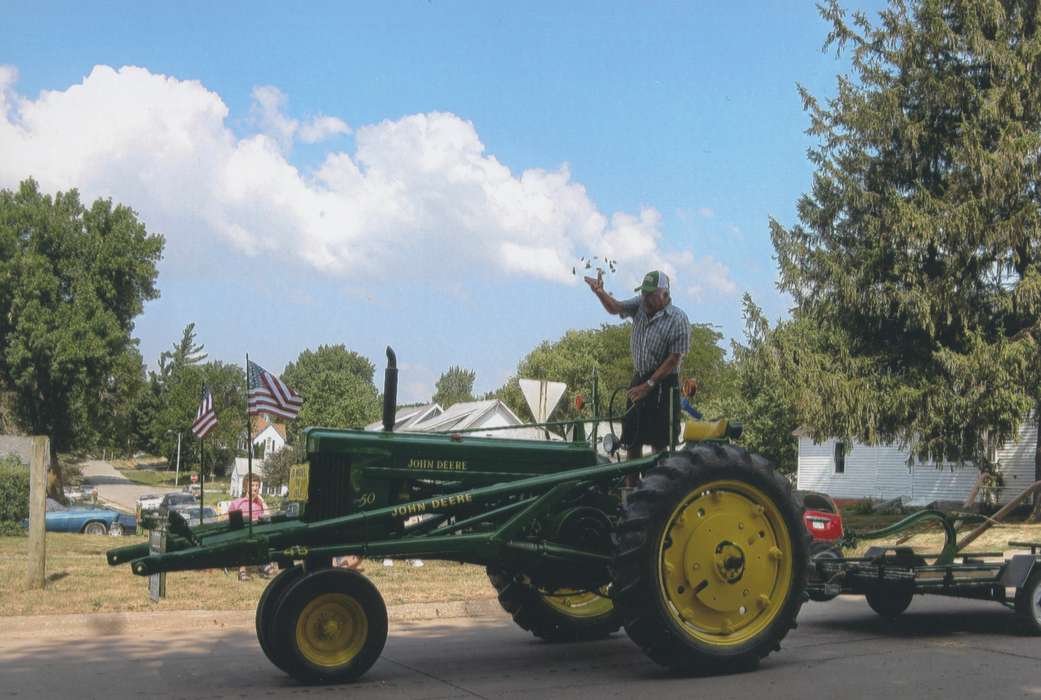 Outdoor Recreation, Iowa, parade, Casey, IA, john deere, Allen, Jennifer, Farming Equipment, tractor, history of Iowa, Motorized Vehicles, Iowa History