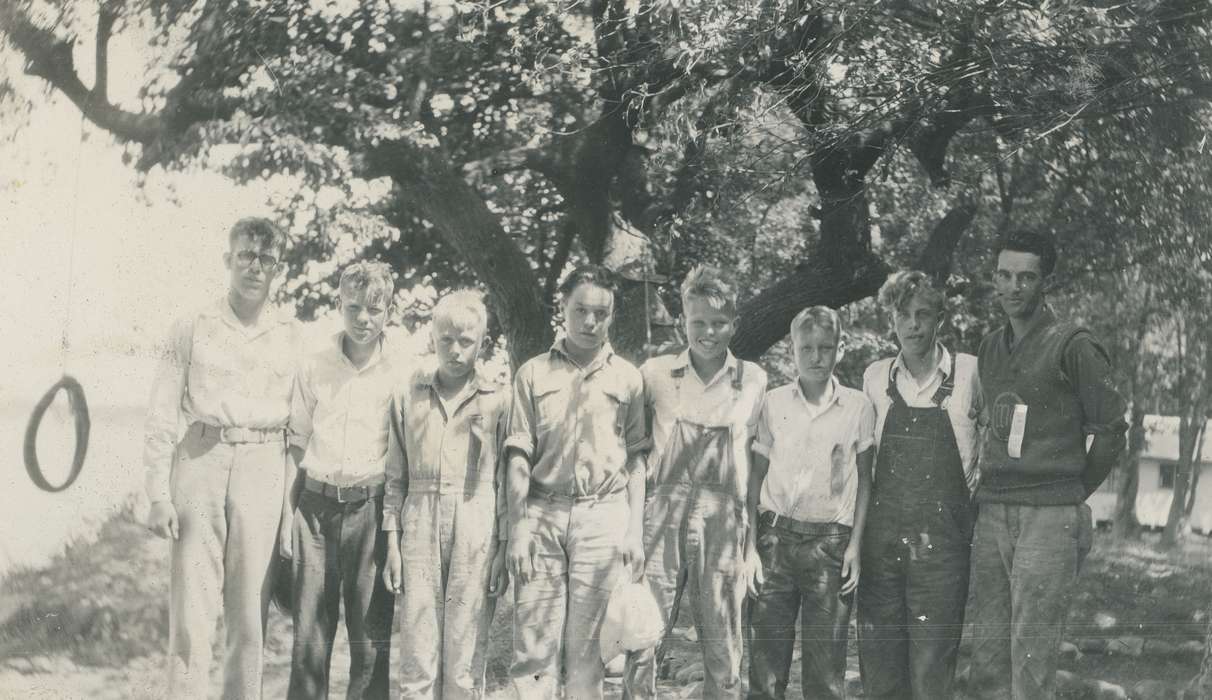 Portraits - Group, boy scouts, Clear Lake, IA, history of Iowa, Iowa History, Iowa, McMurray, Doug, Children