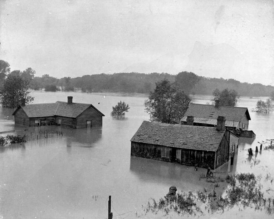 Landscapes, Iowa, house, Lemberger, LeAnn, Ottumwa, IA, history of Iowa, Floods, Iowa History