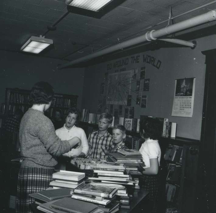 history of Iowa, Iowa History, children, woman, books, library, Iowa, Schools and Education, Waverly Public Library