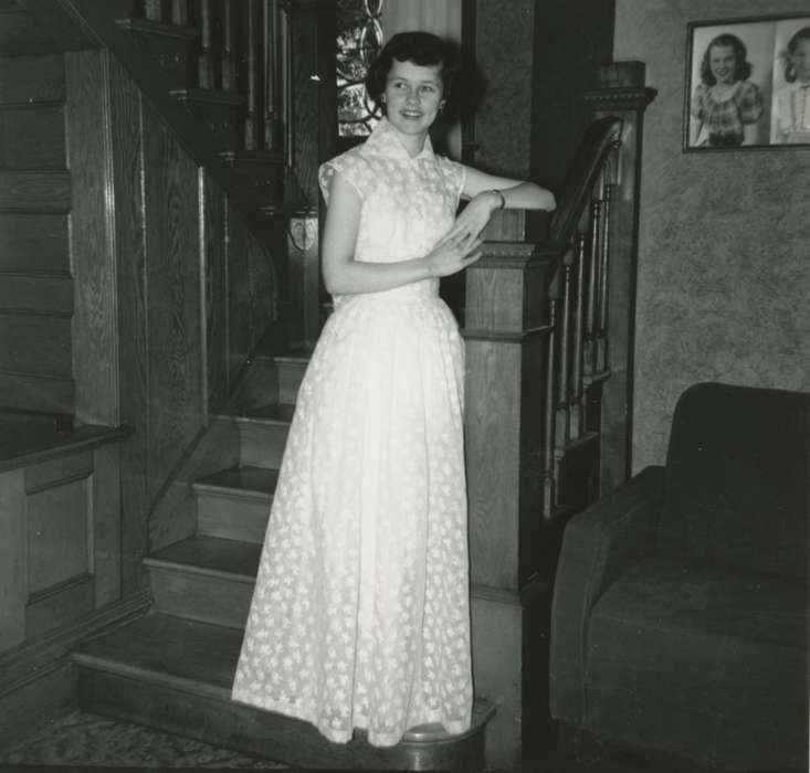 Thorson, Kent, history of Iowa, Iowa History, prom, Clarinda, IA, Iowa, Schools and Education, Homes, dress, Portraits - Individual