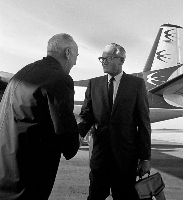 airport, handshake, history of Iowa, Iowa History, Ottumwa, IA, briefcase, Motorized Vehicles, airplane, glasses, Iowa, Lemberger, LeAnn